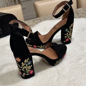 Top shop floral heels